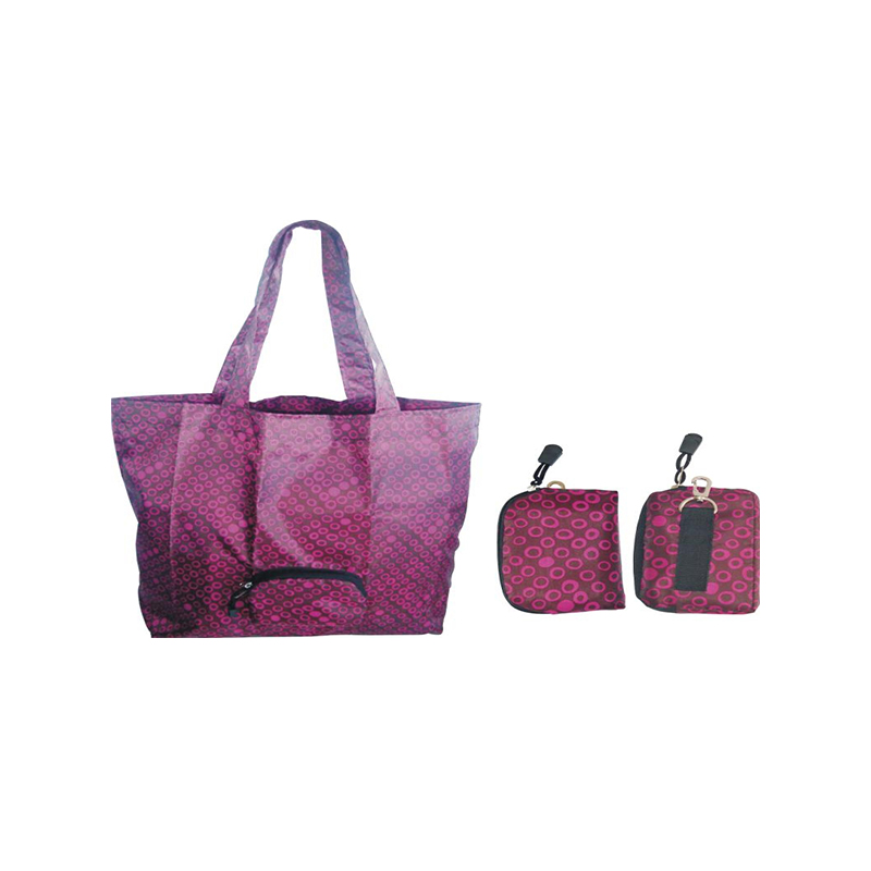 JS-SP003-Bolsa de compras plegable de poliéster